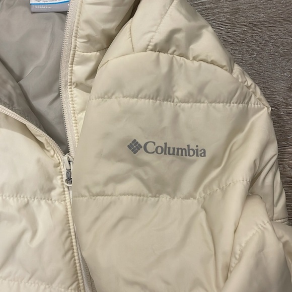 Women’s Columbia long winter jacket waitsburg in cream size medium - Picture 3 of 10
